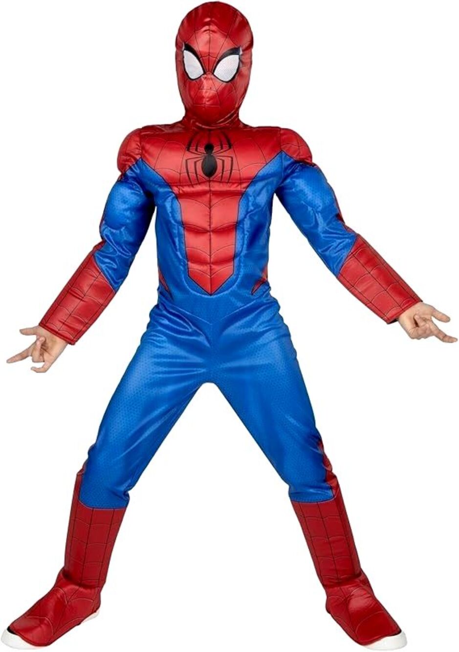 Marvel Spiderman Costume Muscle Chest Kids Costume L 12/14 NEW